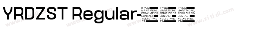 YRDZST Regular字体转换